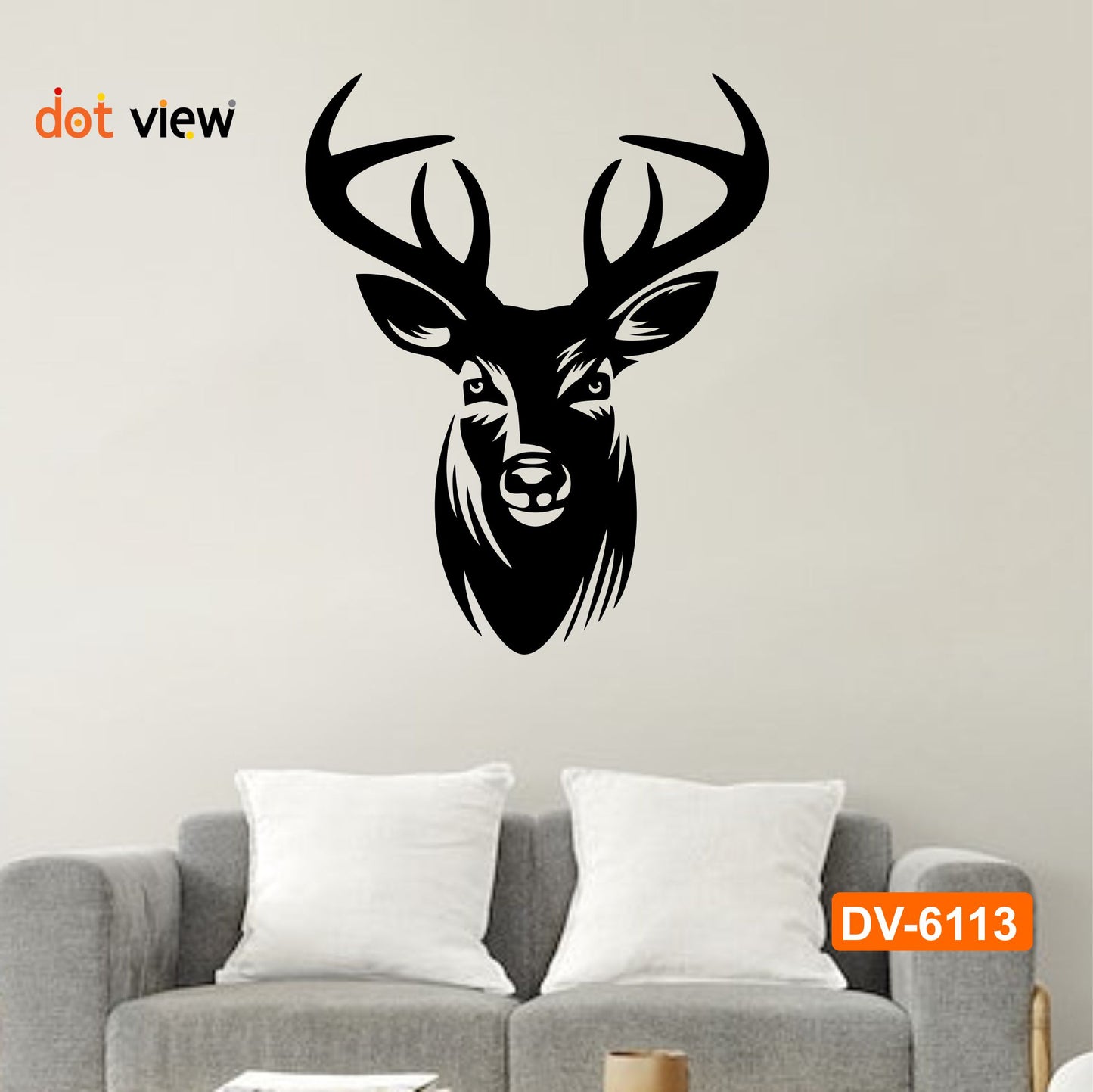 3D Deer Head Wooden Wall Decor - Elegant Home and Office Decoration