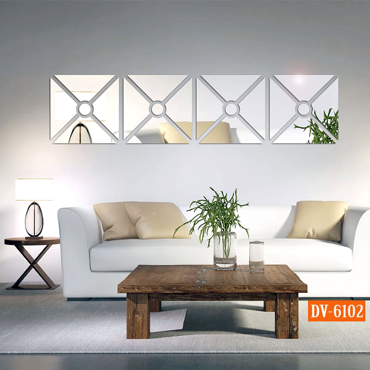 Square Shape Acrylic Mirror wall Art