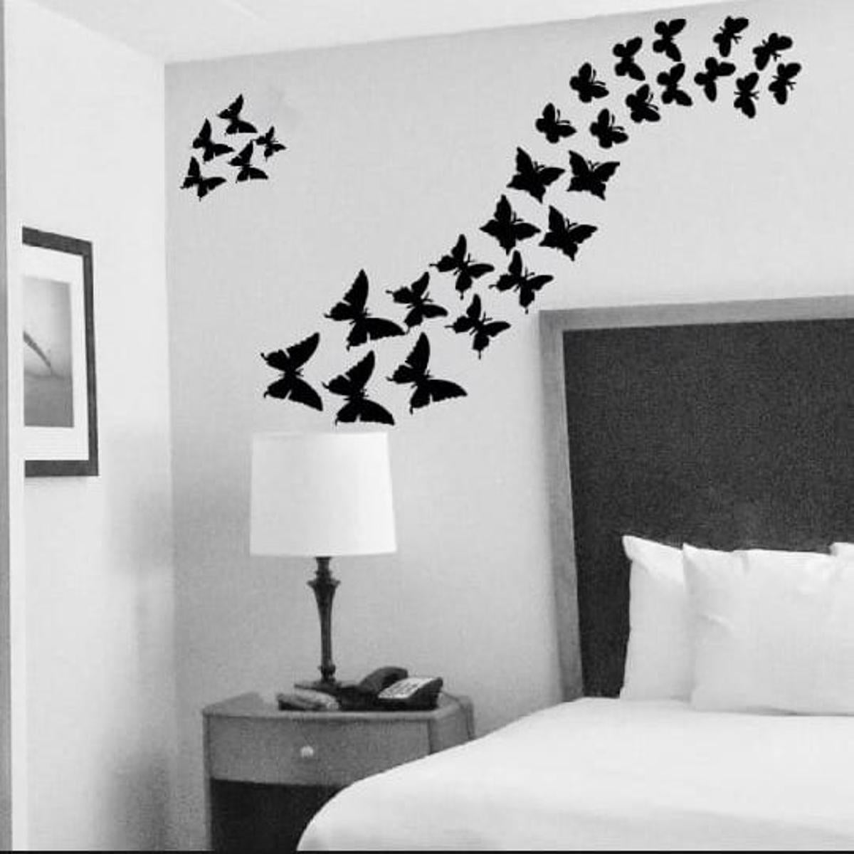Pack of 30 Butterfly Beautifull wooden wall Decoration