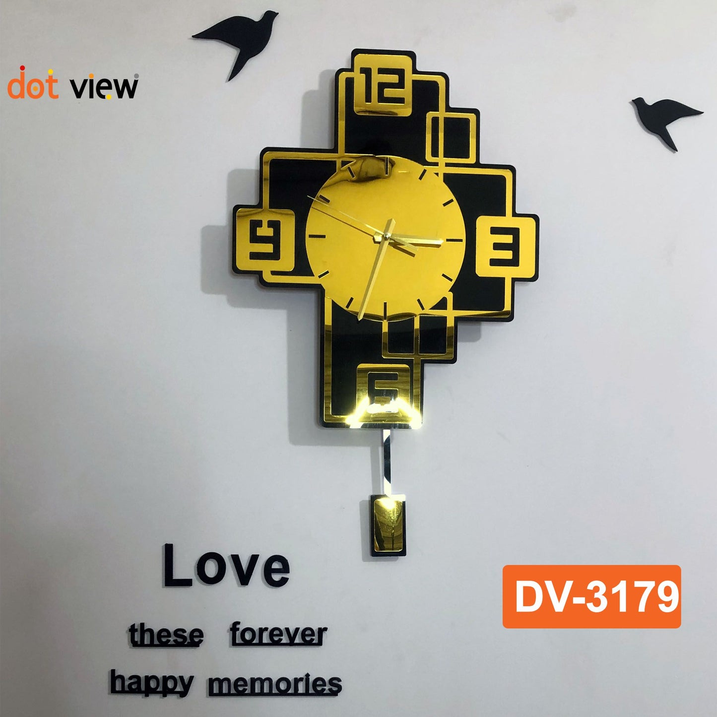 Premium Rectangle shape Acrylic Wall Clock