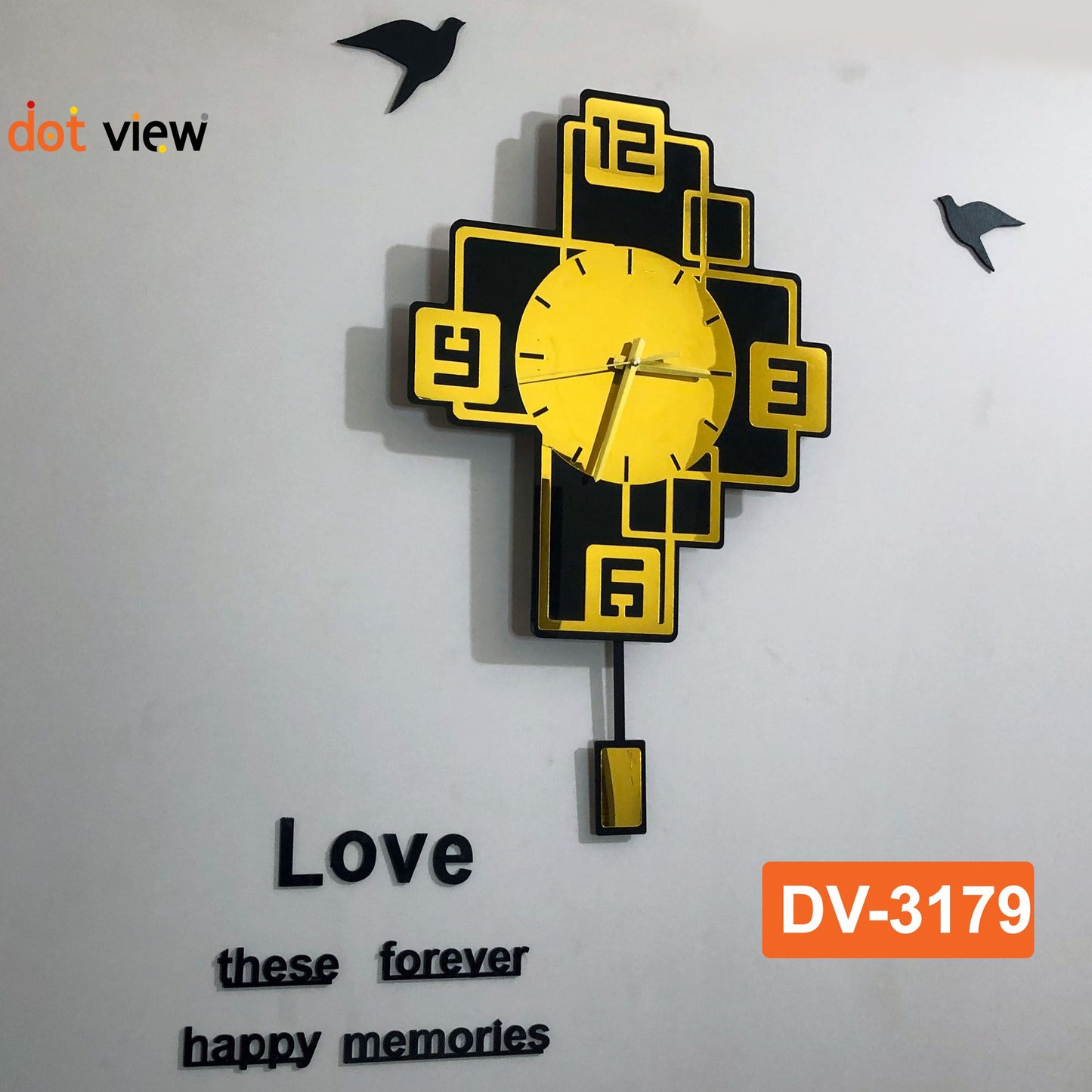 Premium Rectangle shape Acrylic Wall Clock