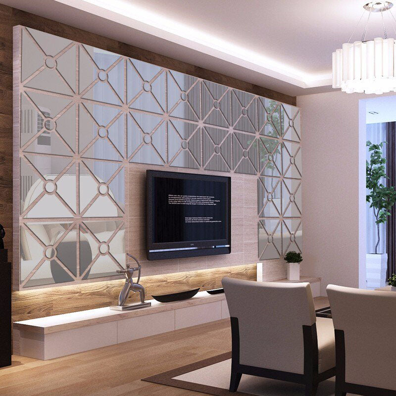 Square Shape Acrylic Mirror wall Art