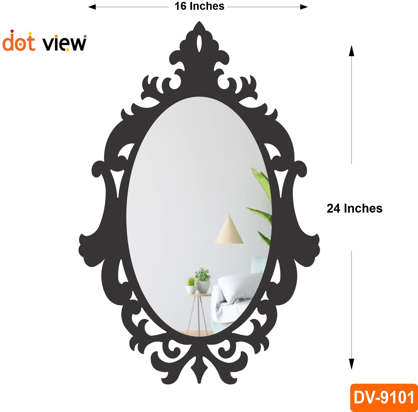 Acrylic Mirror, Mirror for dressing room, Stylish Design, Home Decoration Wall Hanging decor, gift item