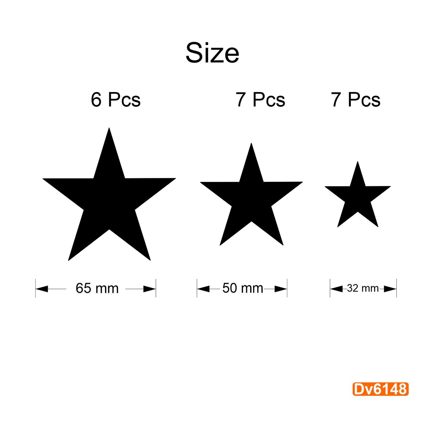 Pack of 20 Star Acrylic Mirror Wall Decor - Multi-Size Self-Adhesive Wall Decoration for Home and Office