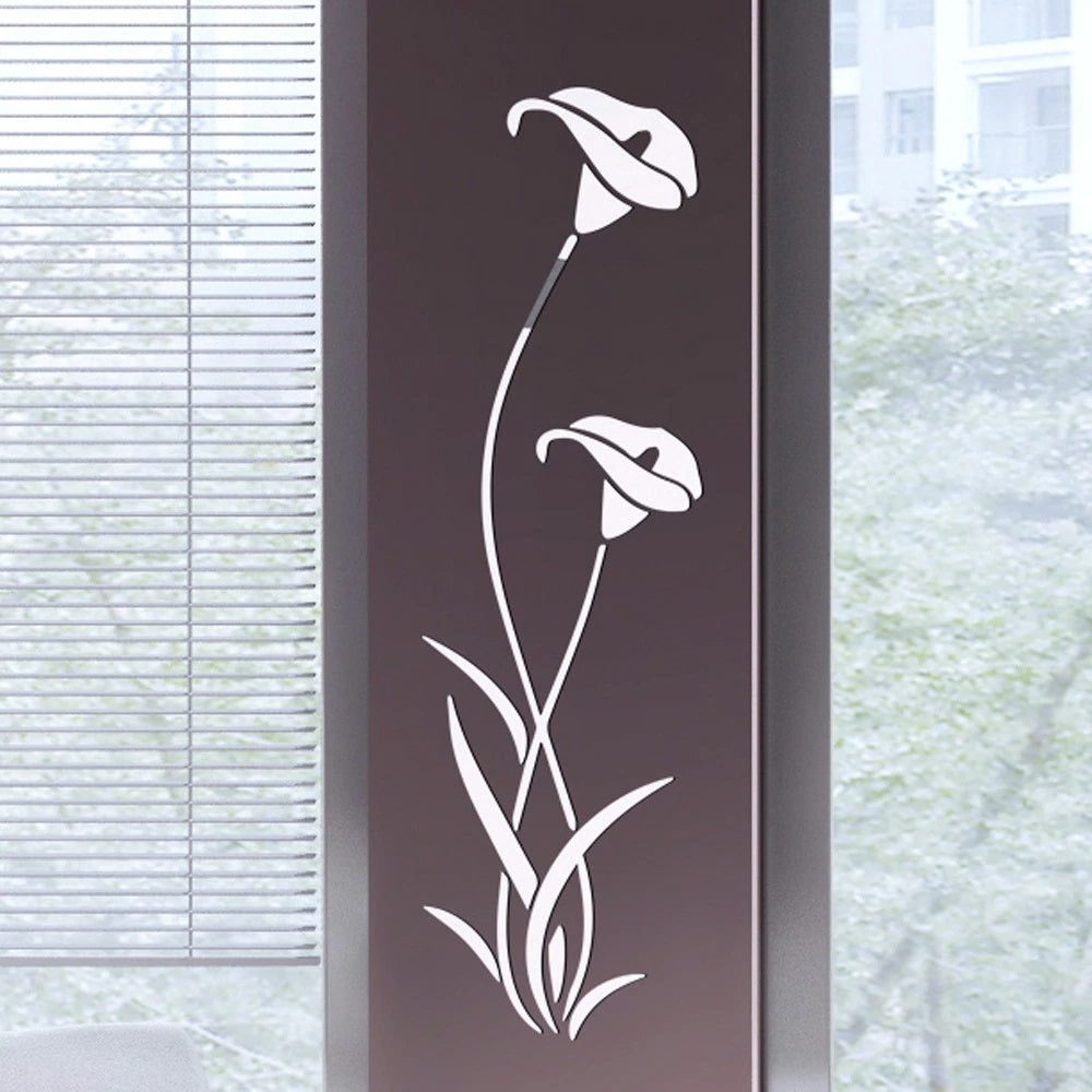 Elegant 3D DIY Floral Wall Art - Crafted from Acrylic & MDF