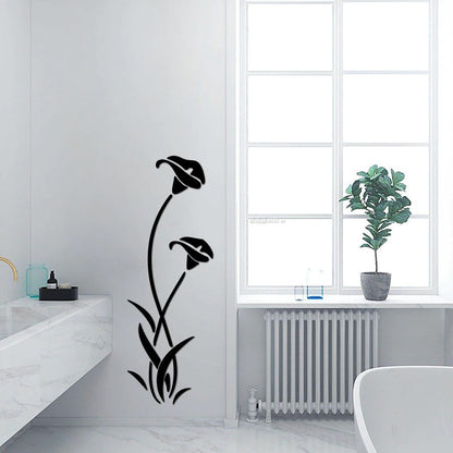 Elegant 3D DIY Floral Wall Art - Crafted from Acrylic & MDF