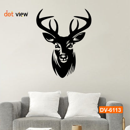 3D Deer Head Wooden Wall Decor - Elegant Home and Office Decoration