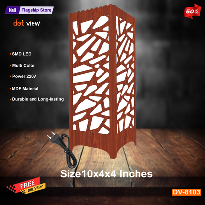 3D Wooden Desk Lamp – Stylish and Functional Lighting for Home Bedroom