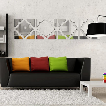 Acrylic Mirror DIY Wall Art - Self-Adhesive Wall Decoration for Home, Office, Living Room, Bedroom, Cupboard, Kitchen
