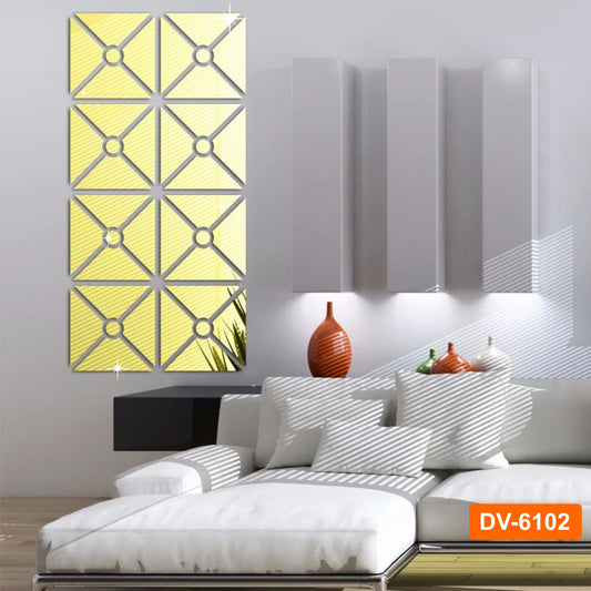 Square Shape Acrylic Mirror wall Art