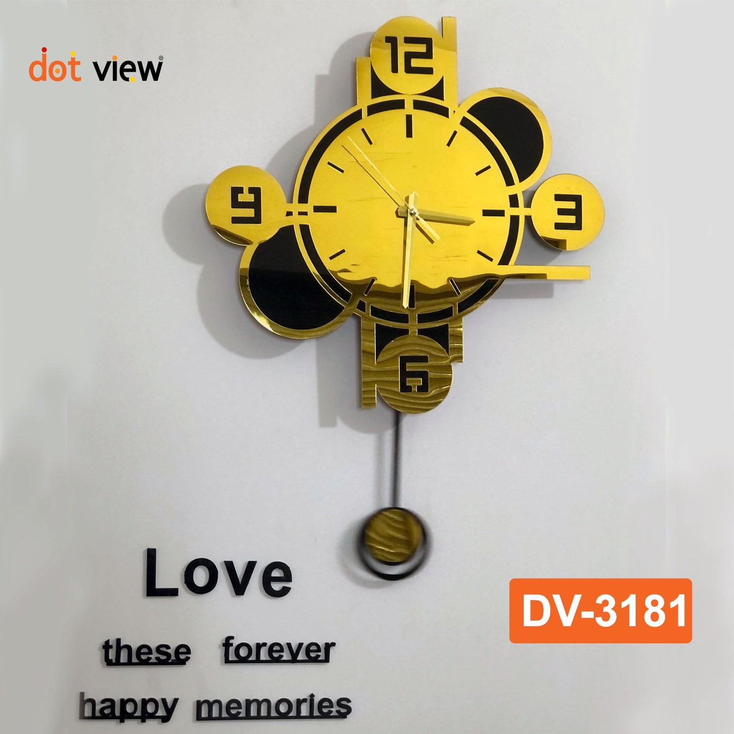 Acrylic Premium pendulum Wall Clock