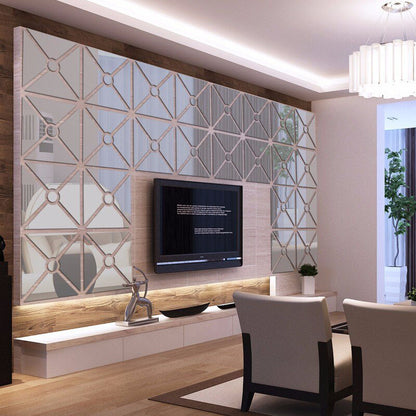 Square Shape Acrylic Mirror wall Art