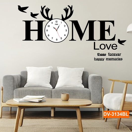 Home 3d DIY wooden wall clock