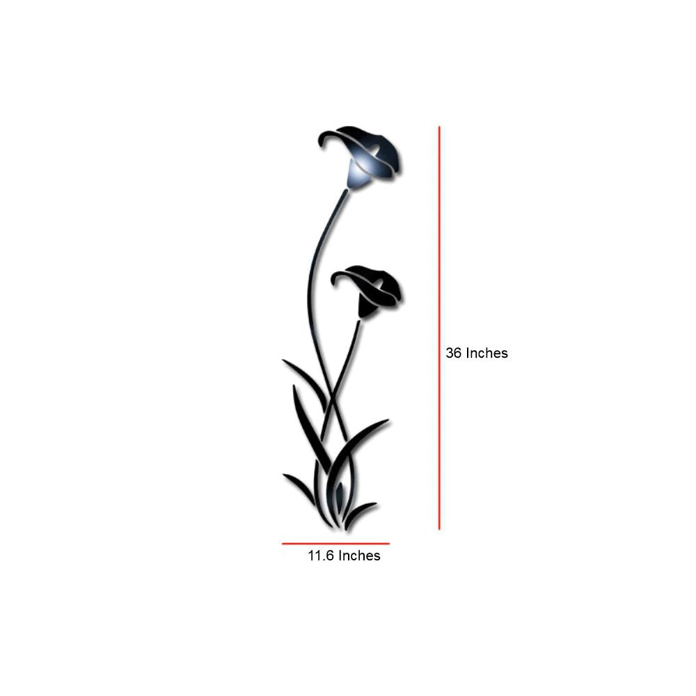 Elegant 3D DIY Floral Wall Art - Crafted from Acrylic & MDF